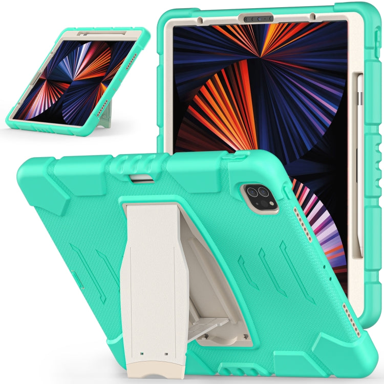 3-Layer Protection Screen Frame + PC + Silicone Shockproof Combination Case with Holder