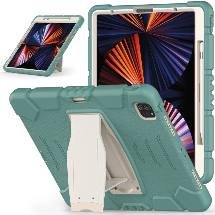 3-Layer Protection Screen Frame + PC + Silicone Shockproof Combination Case with Holder