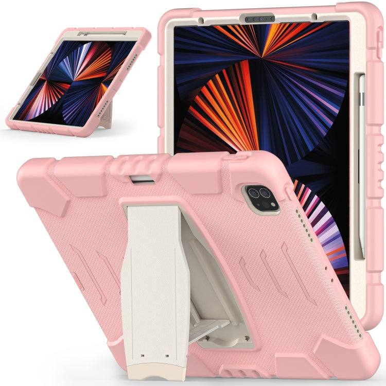 3-Layer Protection Screen Frame + PC + Silicone Shockproof Combination Case with Holder