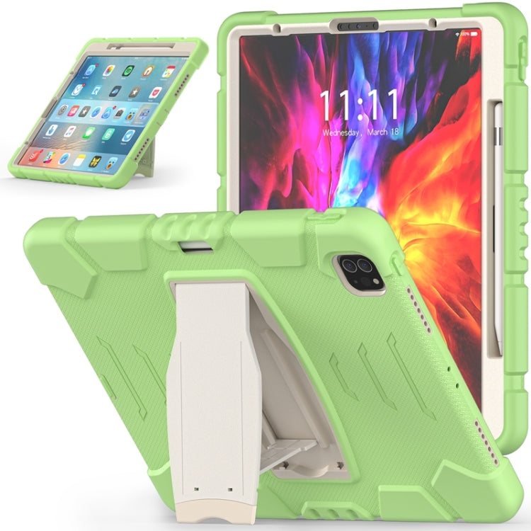 3-Layer Protection Screen Frame + PC + Silicone Shockproof Combination Case with Holder