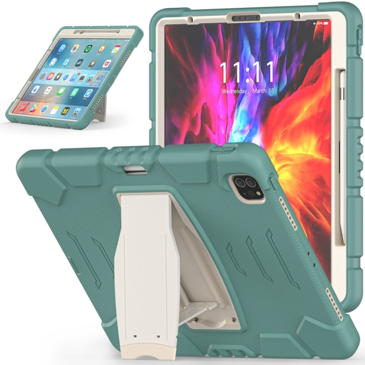 3-Layer Protection Screen Frame + PC + Silicone Shockproof Combination Case with Holder