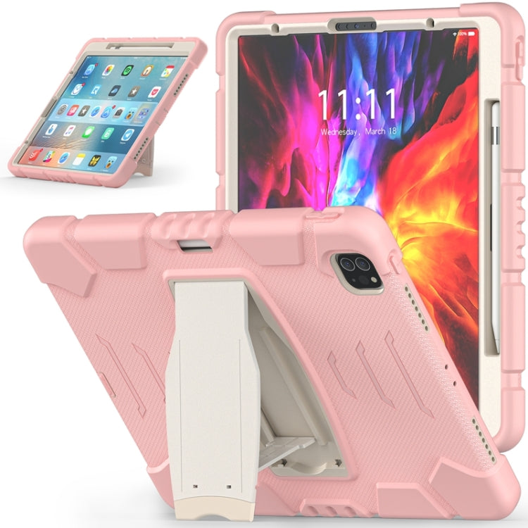 3-Layer Protection Screen Frame + PC + Silicone Shockproof Combination Case with Holder