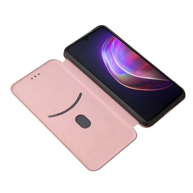 Carbon Fiber Texture Magnetic Horizontal Flip TPU + PC + PU Leather Case with Card Slot, For vivo V21, For Cubot Note 20, For Motorola Moto G60 / G40 Fusion, For Nokia 1.4