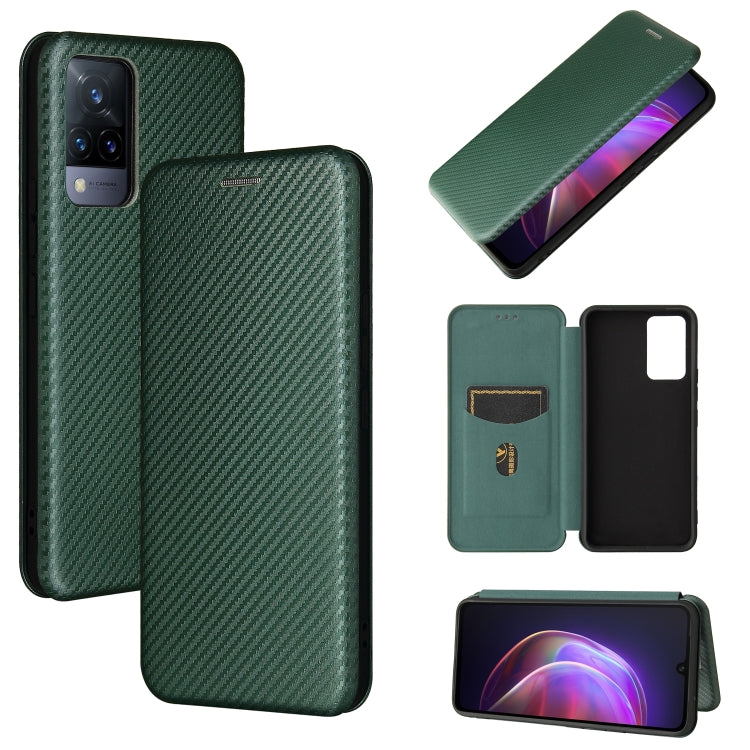 Carbon Fiber Texture Magnetic Horizontal Flip TPU + PC + PU Leather Case with Card Slot, For vivo V21, For Cubot Note 20, For Motorola Moto G60 / G40 Fusion, For Nokia 1.4