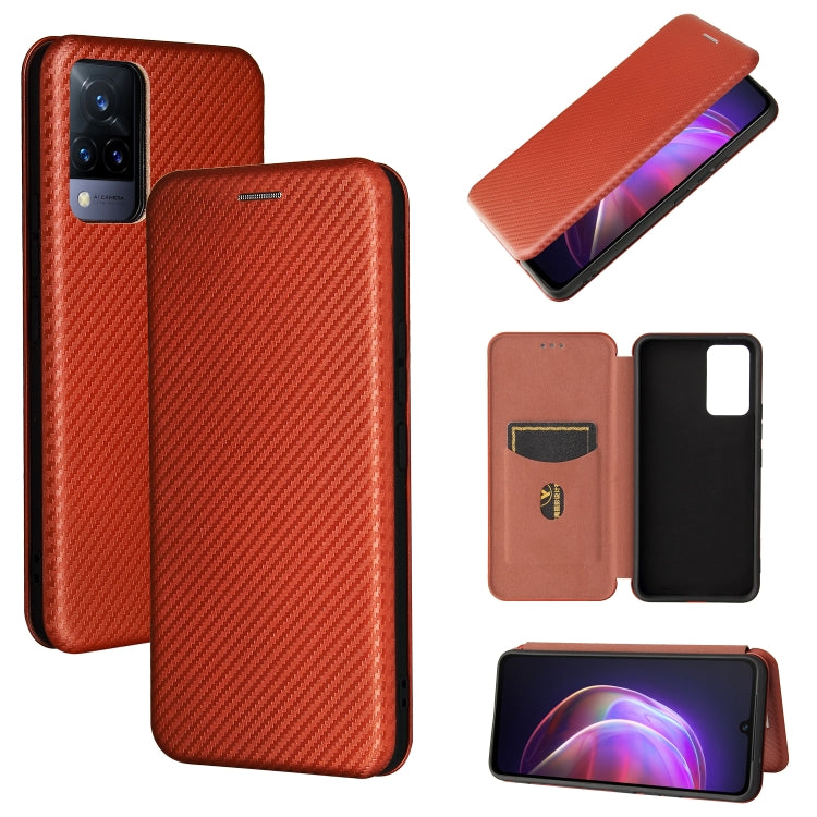 Carbon Fiber Texture Magnetic Horizontal Flip TPU + PC + PU Leather Case with Card Slot, For vivo V21, For Cubot Note 20, For Motorola Moto G60 / G40 Fusion, For Nokia 1.4