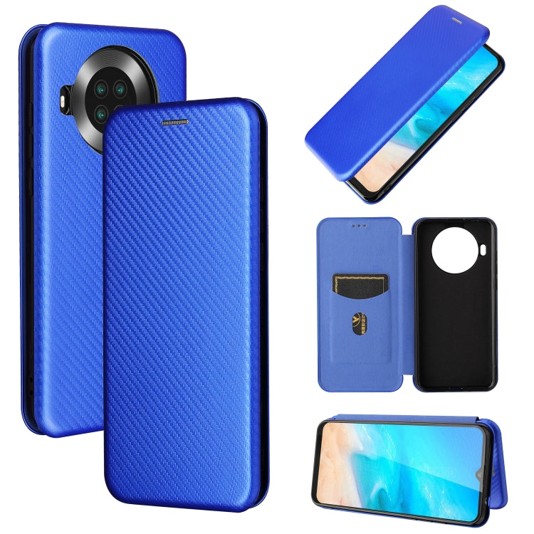 Carbon Fiber Texture Magnetic Horizontal Flip TPU + PC + PU Leather Case with Card Slot, For vivo V21, For Cubot Note 20, For Motorola Moto G60 / G40 Fusion, For Nokia 1.4