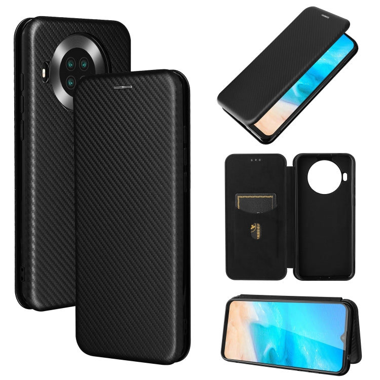 Carbon Fiber Texture Magnetic Horizontal Flip TPU + PC + PU Leather Case with Card Slot, For vivo V21, For Cubot Note 20, For Motorola Moto G60 / G40 Fusion, For Nokia 1.4