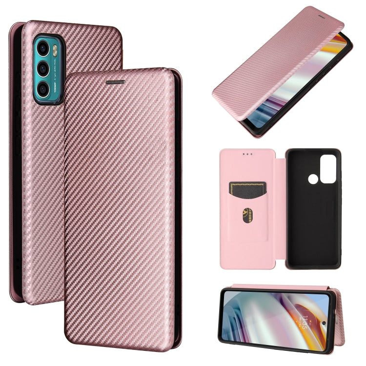 Carbon Fiber Texture Magnetic Horizontal Flip TPU + PC + PU Leather Case with Card Slot, For vivo V21, For Cubot Note 20, For Motorola Moto G60 / G40 Fusion, For Nokia 1.4