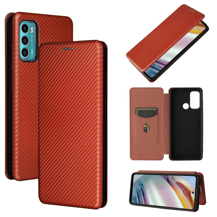 Carbon Fiber Texture Magnetic Horizontal Flip TPU + PC + PU Leather Case with Card Slot, For vivo V21, For Cubot Note 20, For Motorola Moto G60 / G40 Fusion, For Nokia 1.4