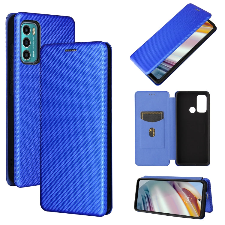 Carbon Fiber Texture Magnetic Horizontal Flip TPU + PC + PU Leather Case with Card Slot, For vivo V21, For Cubot Note 20, For Motorola Moto G60 / G40 Fusion, For Nokia 1.4