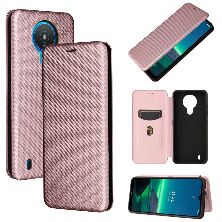 Carbon Fiber Texture Magnetic Horizontal Flip TPU + PC + PU Leather Case with Card Slot, For vivo V21, For Cubot Note 20, For Motorola Moto G60 / G40 Fusion, For Nokia 1.4