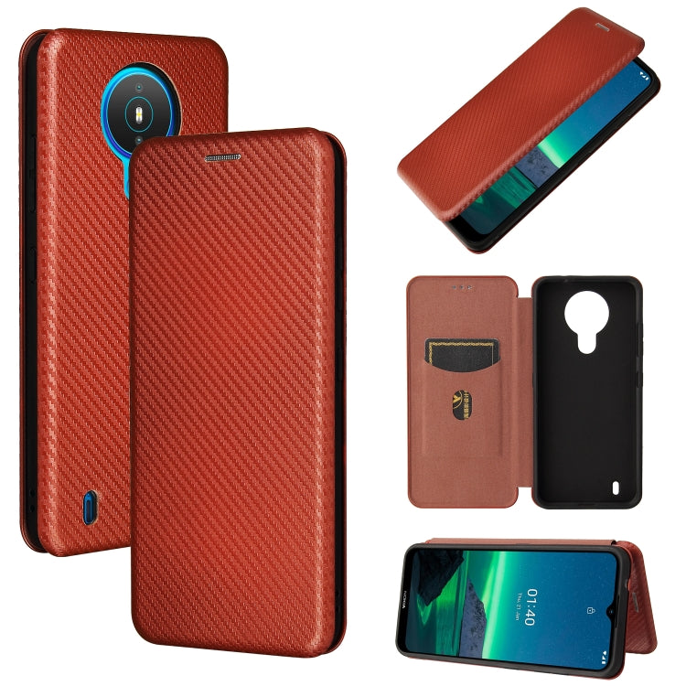 Carbon Fiber Texture Magnetic Horizontal Flip TPU + PC + PU Leather Case with Card Slot, For vivo V21, For Cubot Note 20, For Motorola Moto G60 / G40 Fusion, For Nokia 1.4
