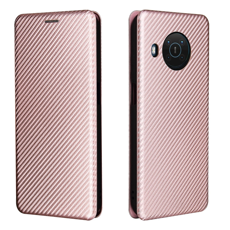 Carbon Fiber Texture Magnetic Horizontal Flip TPU + PC + PU Leather Case with Card Slot, For Nokia X10, For Nokia X20, For Sony Xperia Ace II, For Xiaomi Redmi Note 10 5G