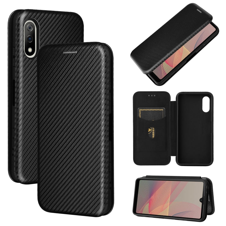 Carbon Fiber Texture Magnetic Horizontal Flip TPU + PC + PU Leather Case with Card Slot, For Nokia X10, For Nokia X20, For Sony Xperia Ace II, For Xiaomi Redmi Note 10 5G