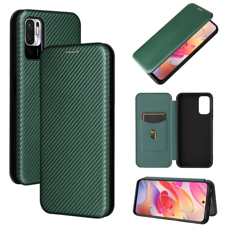 Carbon Fiber Texture Magnetic Horizontal Flip TPU + PC + PU Leather Case with Card Slot, For Nokia X10, For Nokia X20, For Sony Xperia Ace II, For Xiaomi Redmi Note 10 5G