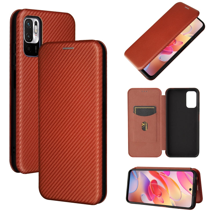 Carbon Fiber Texture Magnetic Horizontal Flip TPU + PC + PU Leather Case with Card Slot, For Nokia X10, For Nokia X20, For Sony Xperia Ace II, For Xiaomi Redmi Note 10 5G