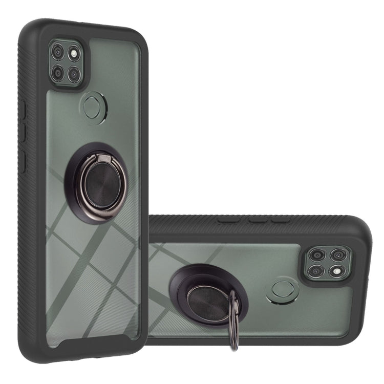 Starry Sky Solid Color Series Shockproof PC + TPU Protective Case with Ring Holder & Magnetic Function