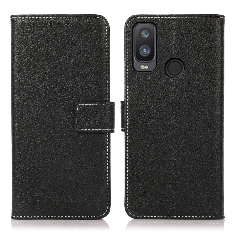 Litchi Texture PU + TPU Horizontal Flip Leather Case with Holder & Card Slots & Wallet, For Alcatel 1L 2021