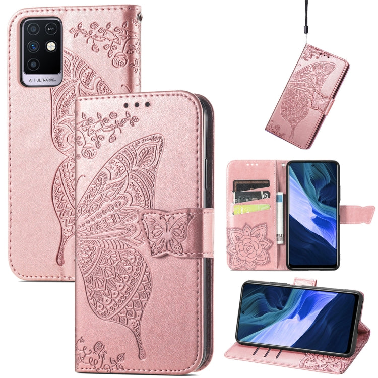 Butterfly Love Flowers Embossed Horizontal Flip Leather Case with Holder & Card Slots & Wallet & Lanyard, For Google Pixel 5A 5G, For Infinix Note 8, For Infinix Note 10