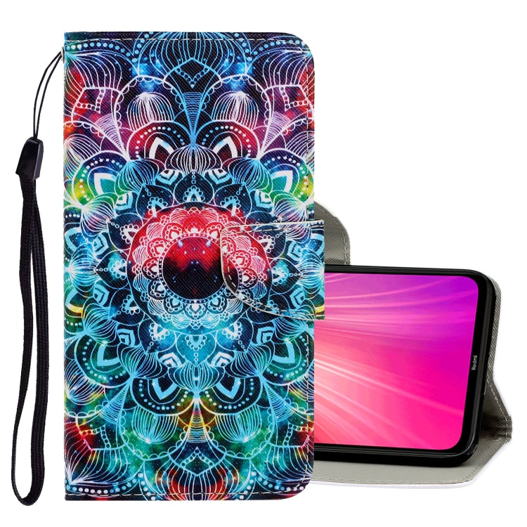 3D Colored Drawing Horizontal Flip PU Leather Case with Holder & Card Slots & Wallet