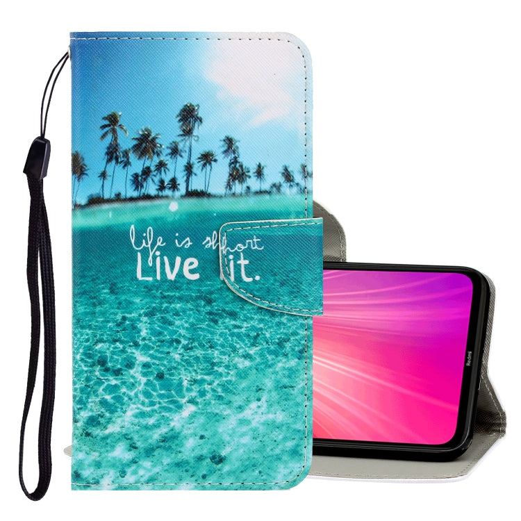 3D Colored Drawing Horizontal Flip PU Leather Case with Holder & Card Slots & Wallet