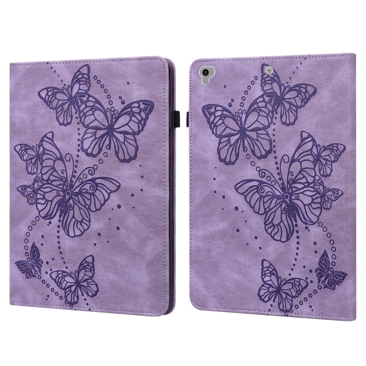 Embossed Butterfly Pattern Horizontal Flip Leather Tablet Case, For iPad 9.7 (2018/2017) / Air 2 / Air