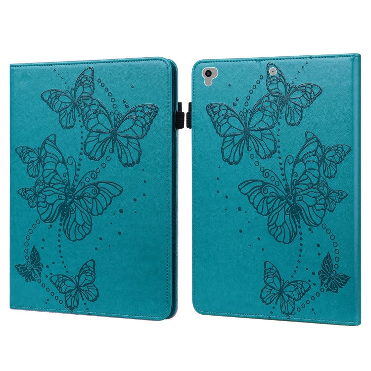 Embossed Butterfly Pattern Horizontal Flip Leather Tablet Case, For iPad 9.7 (2018/2017) / Air 2 / Air