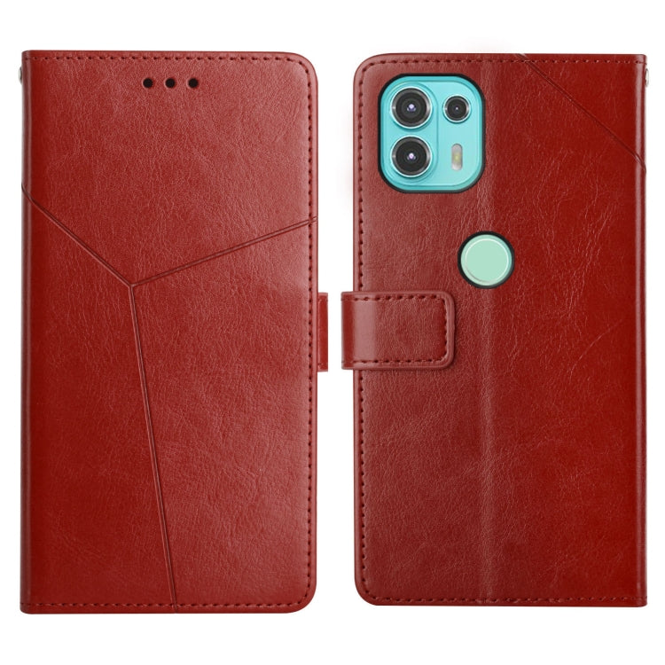 Y Stitching Horizontal Flip Leather Phone Case with Holder & Card Slots & Wallet & Photo Frame, For Motorola Moto E7, For Motorola Moto E7 Power, For Motorola Edge 20, For Motorola Edge 20 Lite