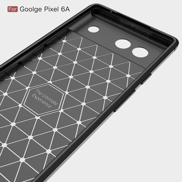 Brushed Carbon Fiber Texture Shockproof TPU Phone Case, For Google Pixel 6a