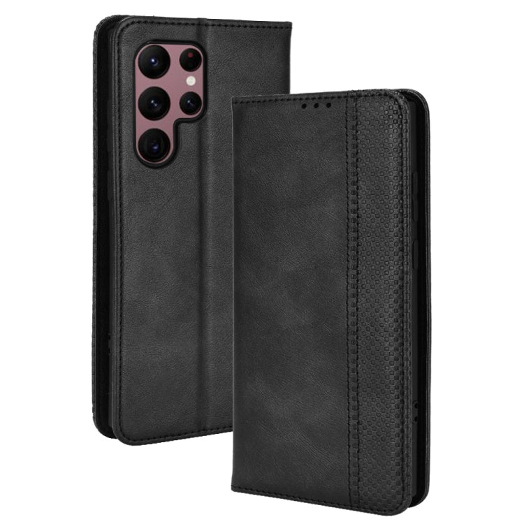 Magnetic Buckle Retro Texture Leather Phone Case