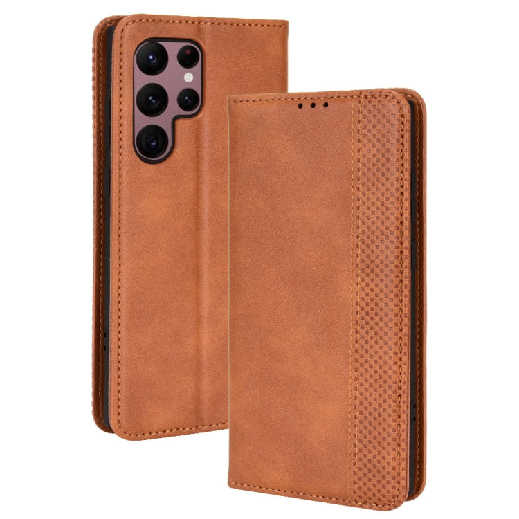 Magnetic Buckle Retro Texture Leather Phone Case