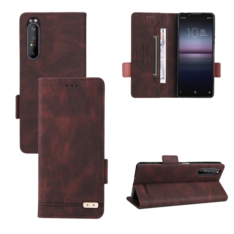 Magnetic Clasp Leather Phone Case, For Motorola Edge 20, For Motorola Edge 20 Lite / 20 Fusion, For Motorola Moto E20 / E40, For Asus ROG Phone 5, For Sony Xperia 1 II