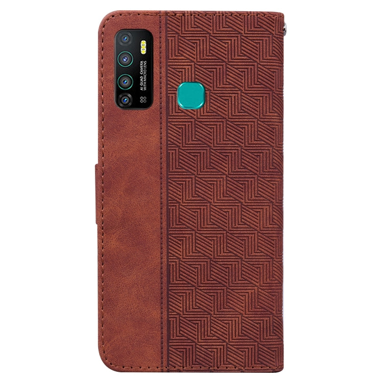 Geometric Embossed Leather Phone Case
