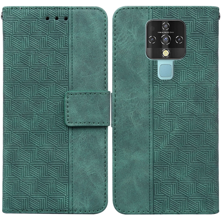 Geometric Embossed Leather Phone Case