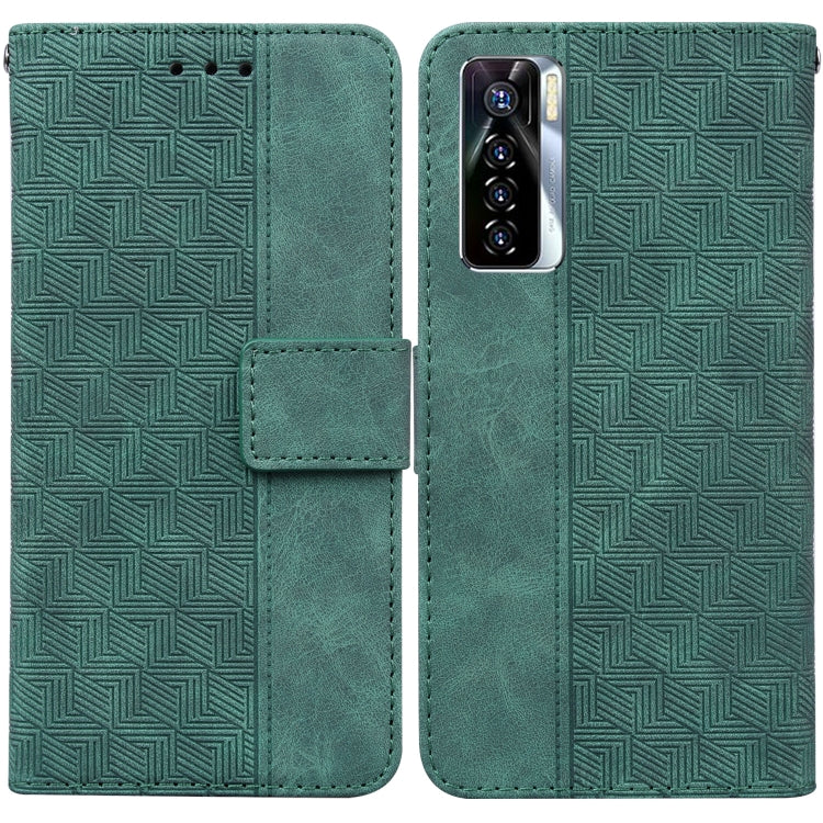 Geometric Embossed Leather Phone Case