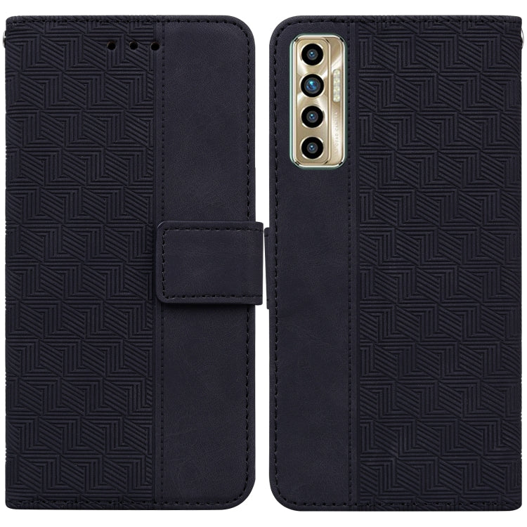 Geometric Embossed Leather Phone Case