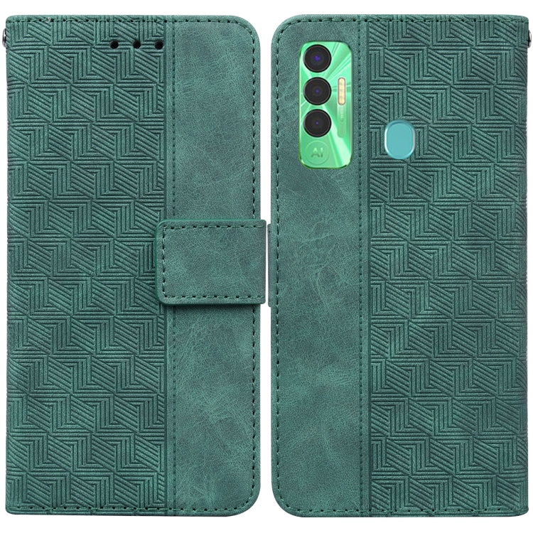 Geometric Embossed Leather Phone Case