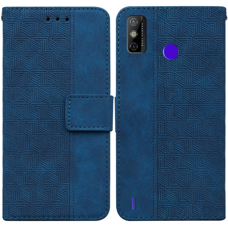 Geometric Embossed Leather Phone Case