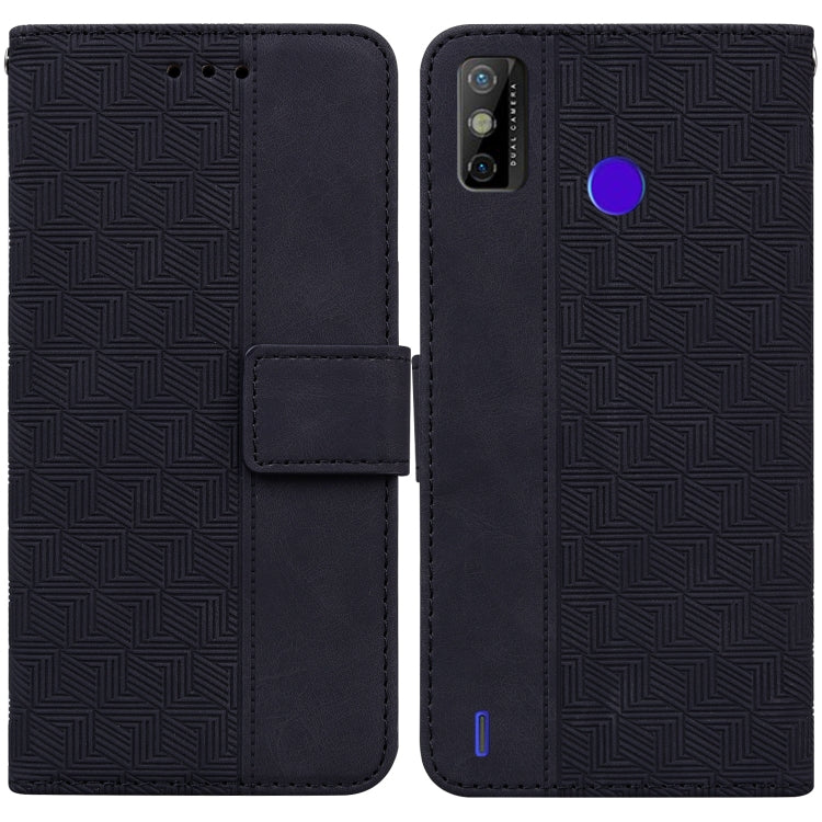 Geometric Embossed Leather Phone Case