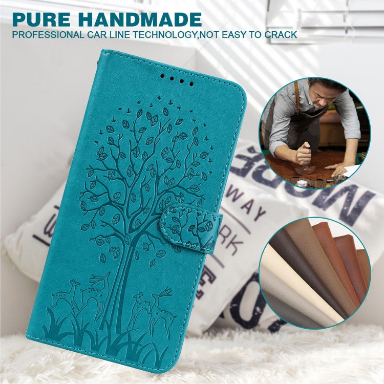 Tree & Deer Pattern Pressed Flip Leather Phone Case, For Nokia 3.4 / 5.4, For Nokia G20 / G10 / 6.3, For Sony Xperia 10 III, For Xiaomi Redmi 9T / 9 Power, For Xiaomi Redmi 10