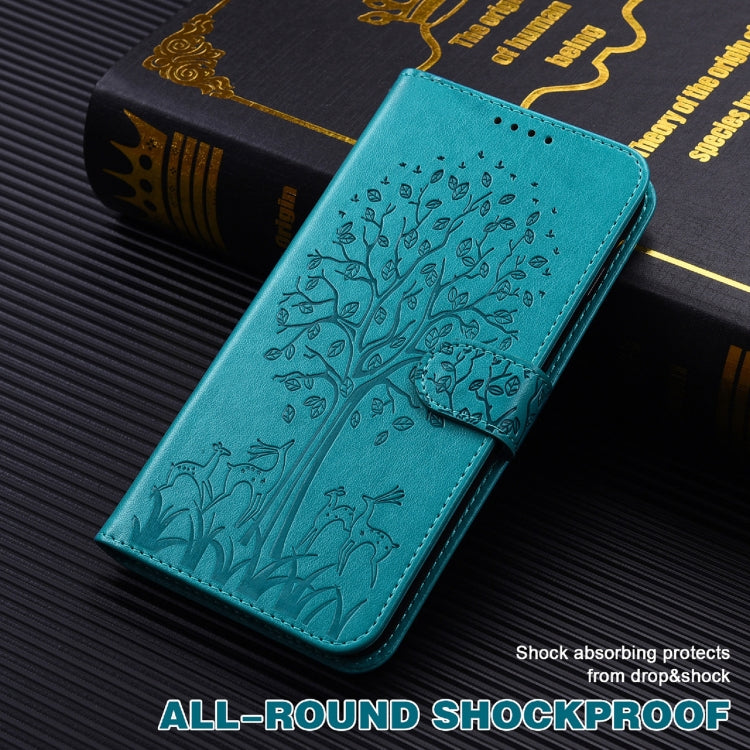 Tree & Deer Pattern Pressed Flip Leather Phone Case, For Nokia 3.4 / 5.4, For Nokia G20 / G10 / 6.3, For Sony Xperia 10 III, For Xiaomi Redmi 9T / 9 Power, For Xiaomi Redmi 10