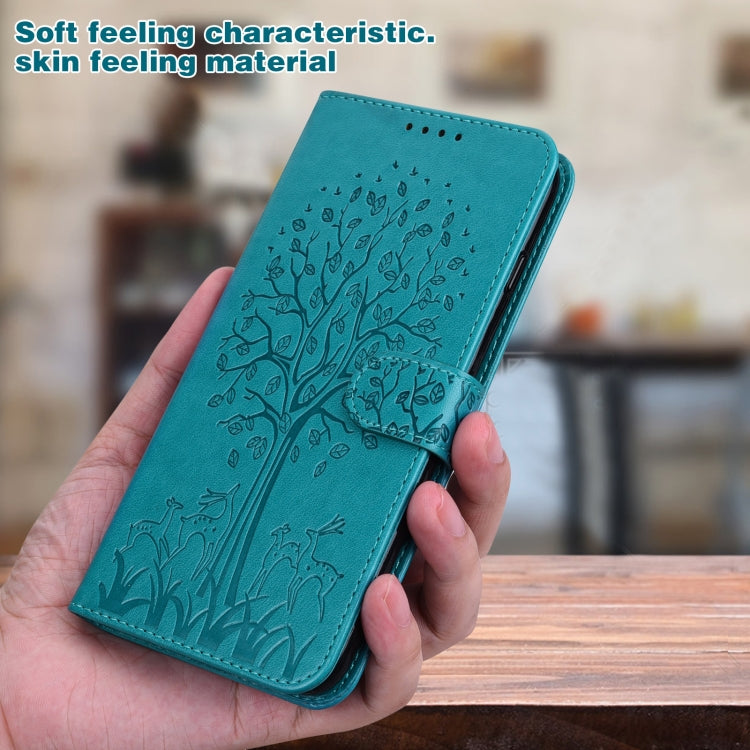 Tree & Deer Pattern Pressed Flip Leather Phone Case, For Nokia 3.4 / 5.4, For Nokia G20 / G10 / 6.3, For Sony Xperia 10 III, For Xiaomi Redmi 9T / 9 Power, For Xiaomi Redmi 10