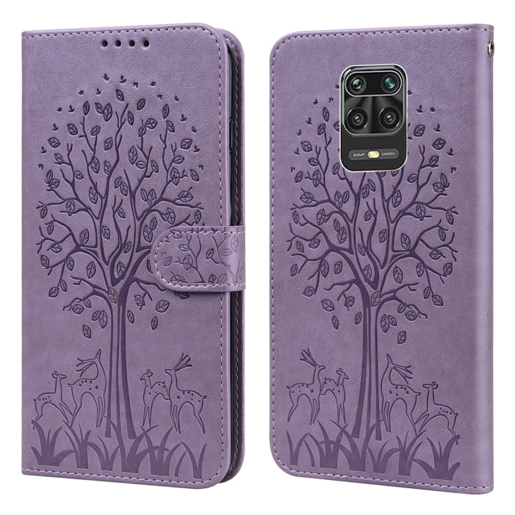 Tree & Deer Pattern Pressed Flip Leather Phone Case, For Xiaomi Redmi Note 10 Pro / Note 10 Pro Max, For Xiaomi Redmi Note 11 4G, For Xiaomi Redmi Note 11 Pro 4G / 5G, For Xiaomi Redmi Note 9 Pro / Note 9 Pro Max