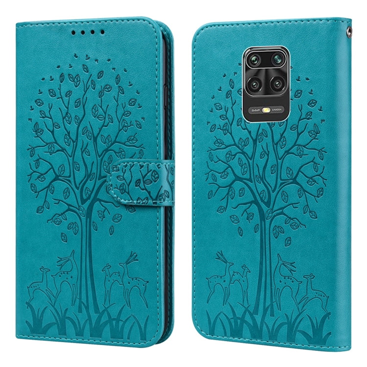Tree & Deer Pattern Pressed Flip Leather Phone Case, For Xiaomi Redmi Note 10 Pro / Note 10 Pro Max, For Xiaomi Redmi Note 11 4G, For Xiaomi Redmi Note 11 Pro 4G / 5G, For Xiaomi Redmi Note 9 Pro / Note 9 Pro Max