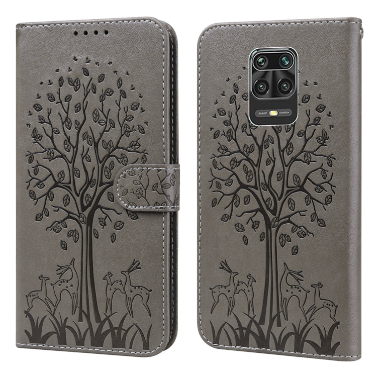 Tree & Deer Pattern Pressed Flip Leather Phone Case, For Xiaomi Redmi Note 10 Pro / Note 10 Pro Max, For Xiaomi Redmi Note 11 4G, For Xiaomi Redmi Note 11 Pro 4G / 5G, For Xiaomi Redmi Note 9 Pro / Note 9 Pro Max