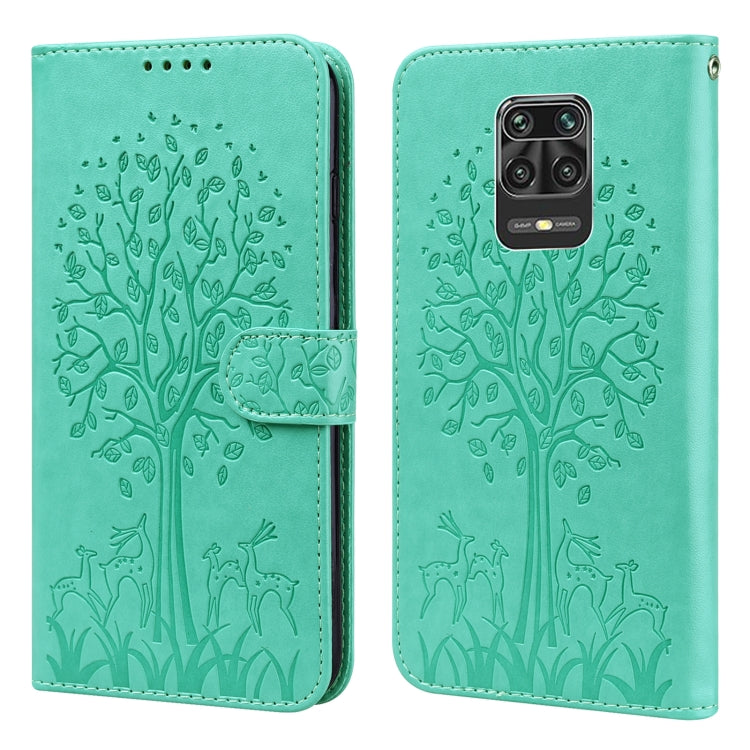 Tree & Deer Pattern Pressed Flip Leather Phone Case, For Xiaomi Redmi Note 10 Pro / Note 10 Pro Max, For Xiaomi Redmi Note 11 4G, For Xiaomi Redmi Note 11 Pro 4G / 5G, For Xiaomi Redmi Note 9 Pro / Note 9 Pro Max