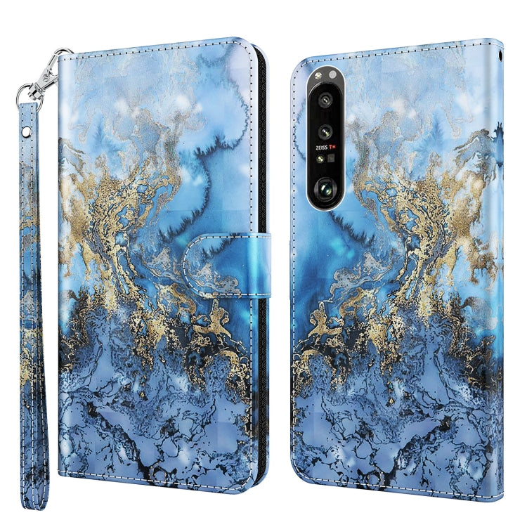 3D Painting Pattern TPU + PU Leather Phone Case