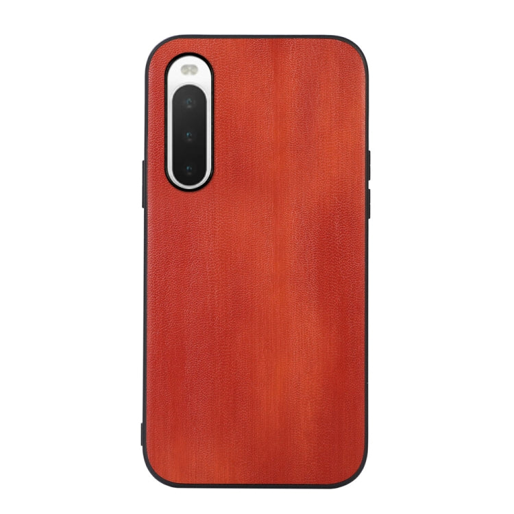 Yellow Cow Texture PU Phone Case, For Sony Xperia 10 IV