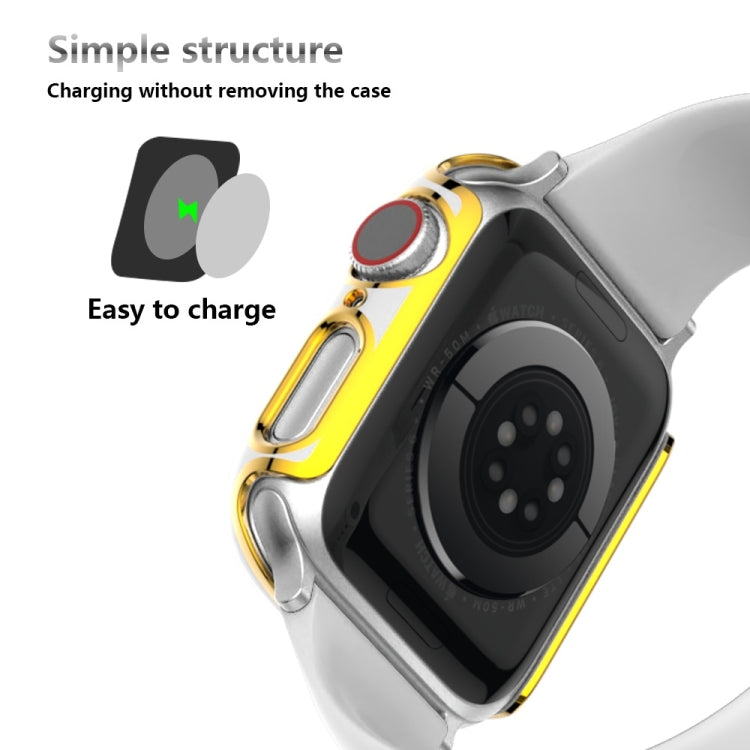Two-color Electroplating PC Watch Case For Apple Watch Series