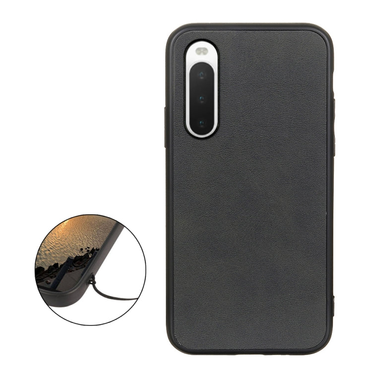 Two-color Cowhide Texture PU Shockproof Phone Case, For Sony Xperia 10 IV
